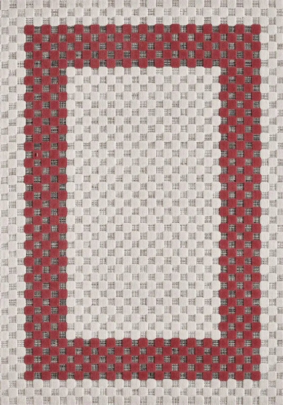 Covor MAJOLIKA Red Frame Elegance