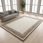 Covor Tuna Border Classic Brown - imagine 2