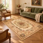 Covor Elmas Floral Ivory - imagine 2