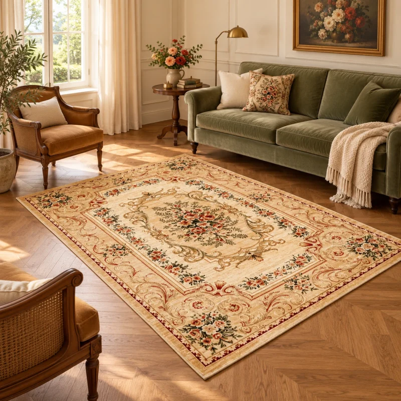 Covor Elmas Floral Ivory