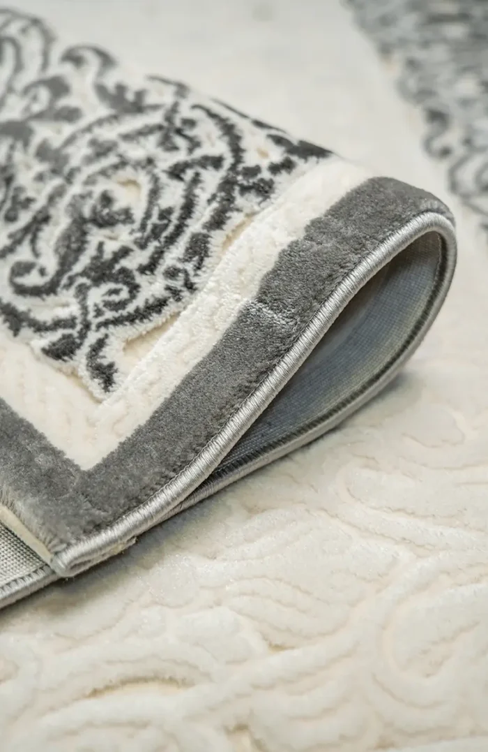 Covor Tuna Border Classic Grey - imagine 3