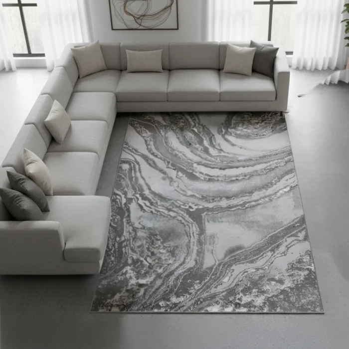 Covor SHINE Ash Marble - imagine 2