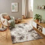 Covor SOHO Grey Abstract Gold - imagine 2