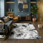 Covor SOHO Silver Black Flow - imagine 2