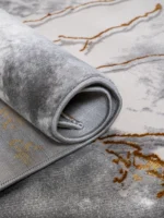 Covor SOHO Grey Gold Marble Lines