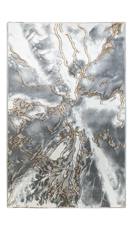Covor SOHO Grey Gold Marble Lines