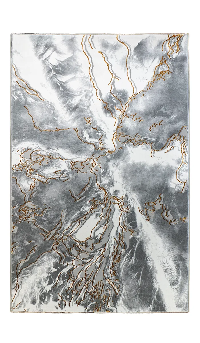 Covor SOHO Grey Gold Marble Lines Covor SOHO Grey Gold Marble Lines