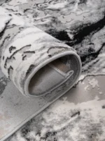 Covor SOHO Black Silver Marble