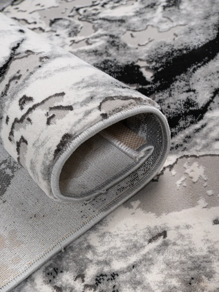 Covor SOHO Black Silver Marble