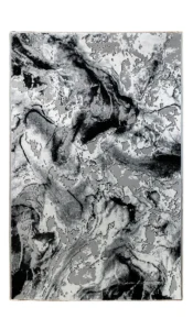 Covor SOHO Black Silver Marble