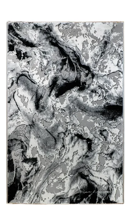 Covor SOHO Black Silver Marble