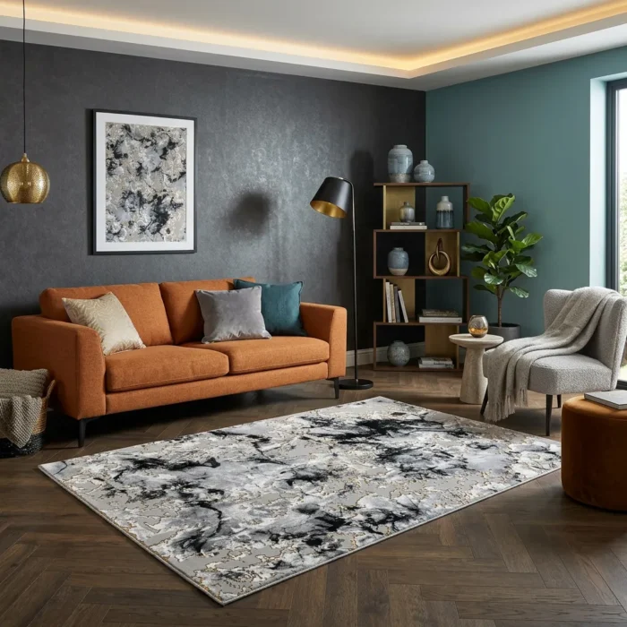 Covor SOHO Marble Gold Touch - imagine 2