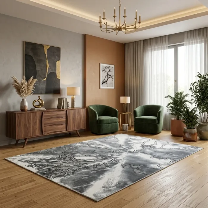Covor SOHO Grey Marble Veins - imagine 2