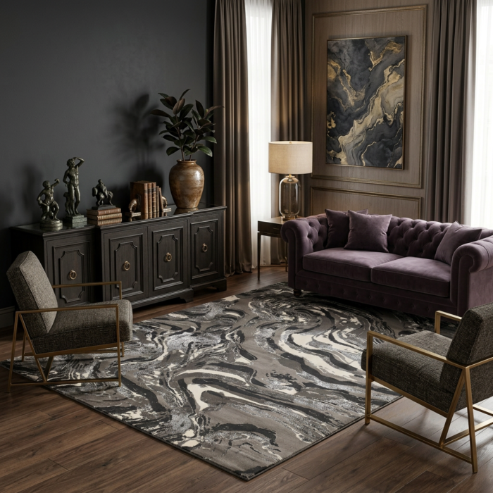 Covor ALVIN Marble Flow - imagine 2