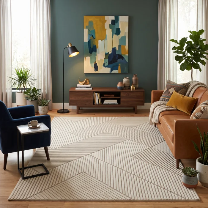 Covor DIMA Ivory Geometry - imagine 2
